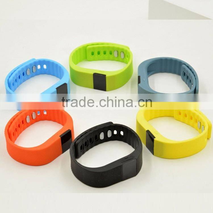 Classic design soft silicone material custom logo printing heart rate and health monitor smart bluetooth bracelet watch