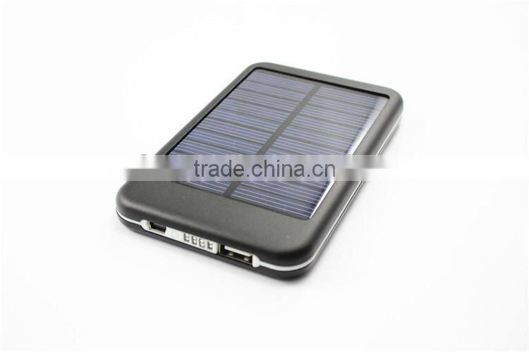 Portable universal solar charger, factory outlet price solar phone charger, green energy solar power bank