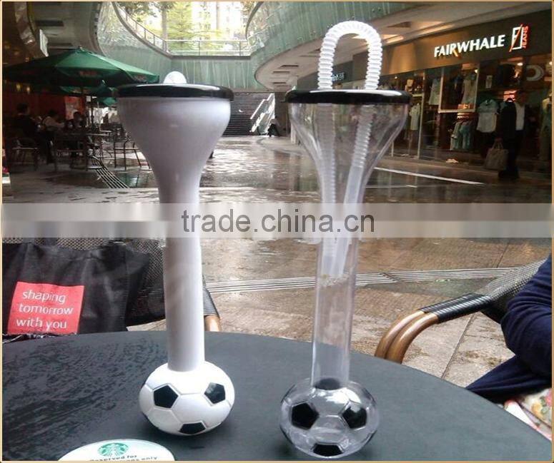 Soccer world cup plastic football shaped beer drinking yard glass
