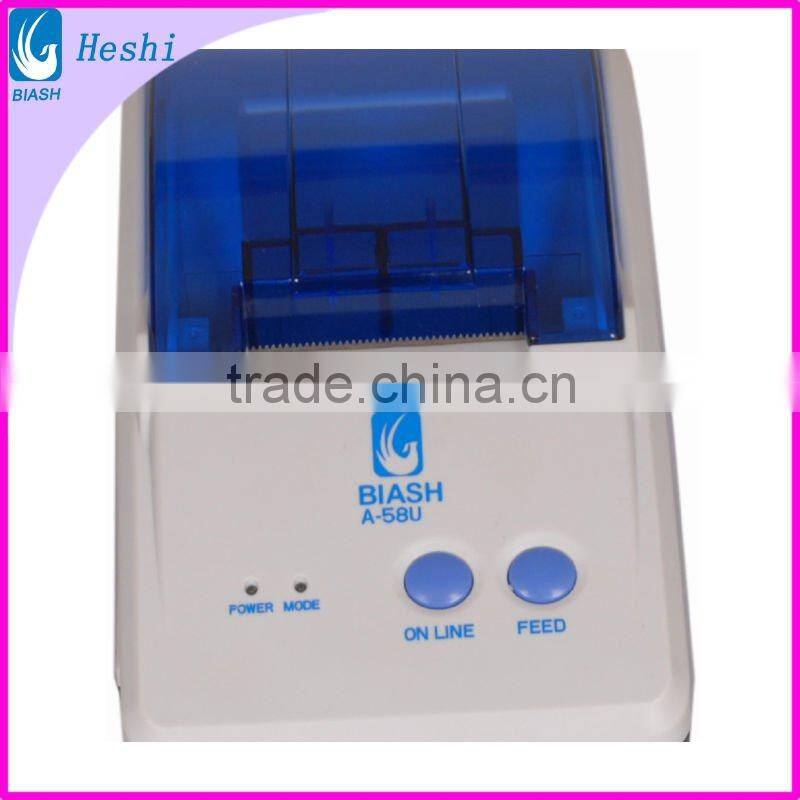 58mm direct thermal receipt printer for supermarket or store