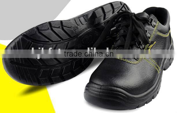 100% leather low-cut anti-static steel toecap heel energy absorption safety shoes