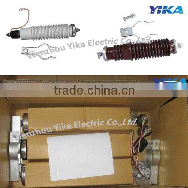 Wenzhou Yika Ceramic Surge Arrester 10KV Porcelain Arresters Arrester Lightning