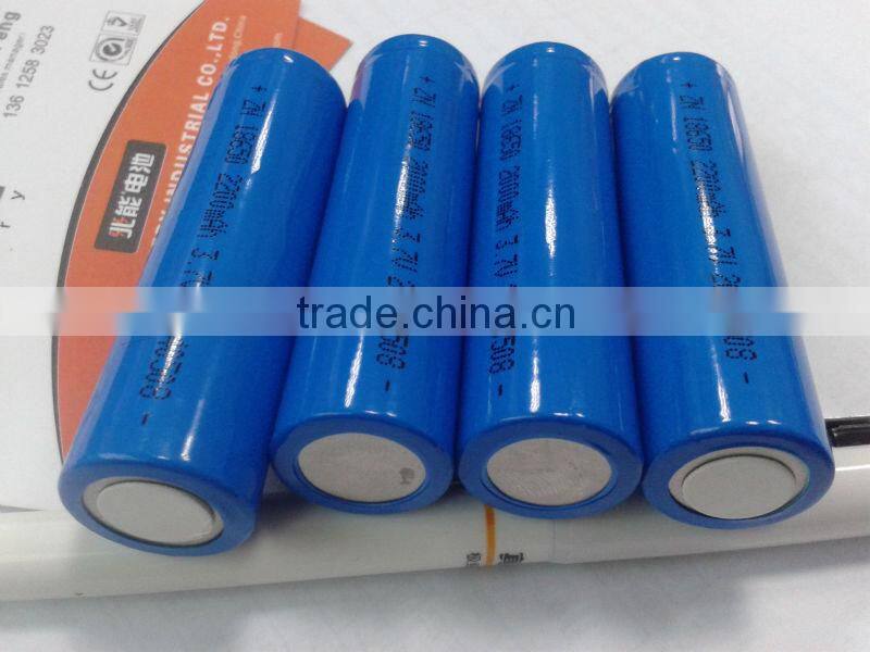 lithium ion battery 18650 cell 2600mAh