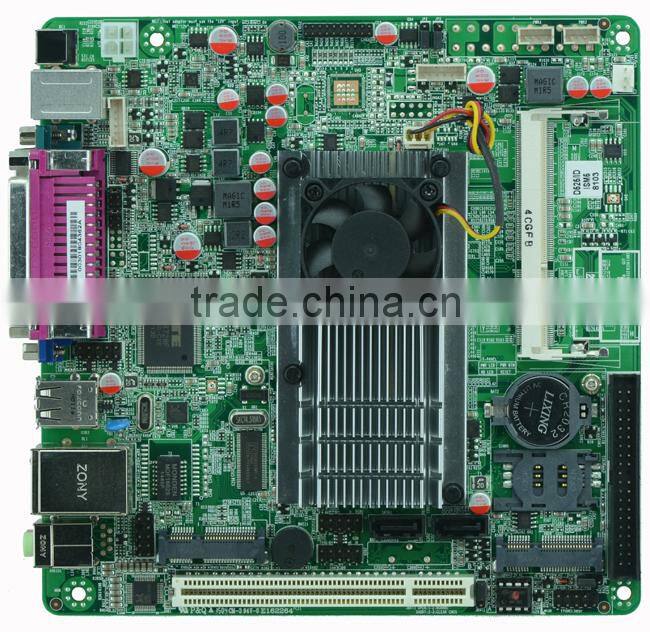 Atom D525 DC12V POS machines motherboard mini ITX M58_D52