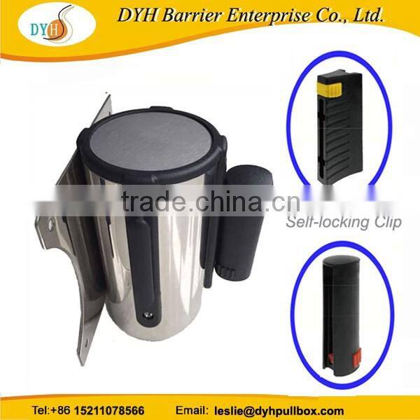 5m belt cassette on the safety barrier wall mount retractable barrier tape