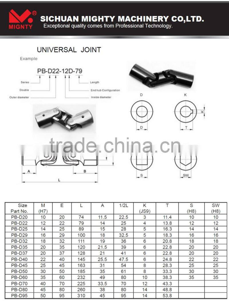 Hgh Quality Universal Joint Connector