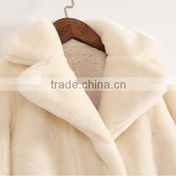 girls long winter fake fur coat trench coat wholesale