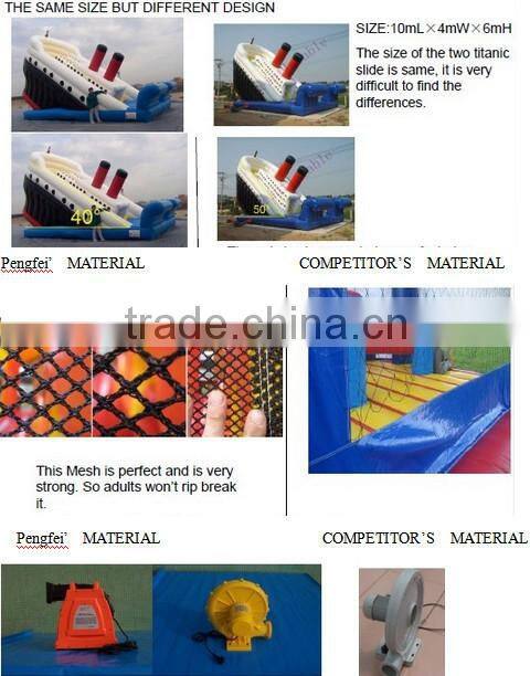 Inflatable castle combo snow house for Funny Play