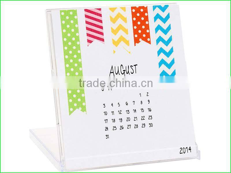 calendar with plastic frame