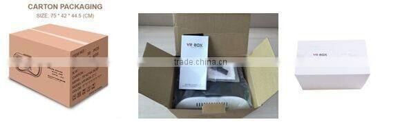 ardboard HeadMount VR BOX 2.0 Version VR Virtual 3D Glasses + white wireless bluetooth remote controller