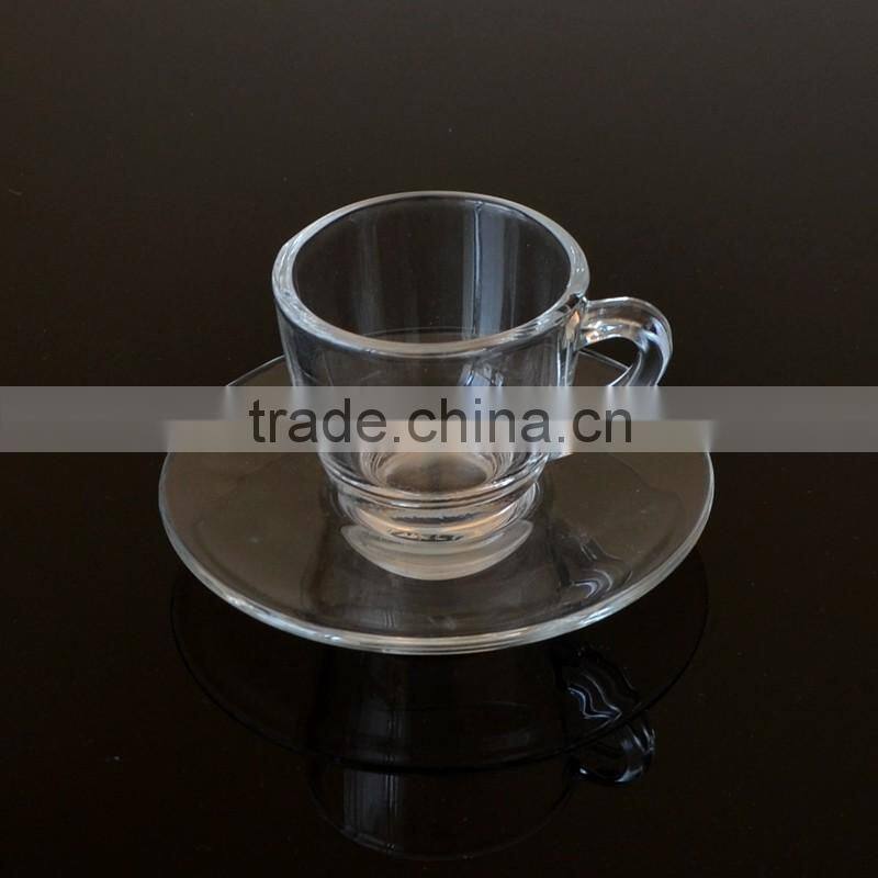 160ml Glass Coffee Cup with Saucer Turkish Tea Glass
