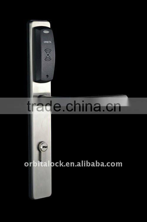 E3061 electronic key card lock with slim euro design and anti-panic function