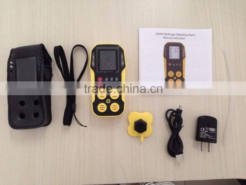 GasAlert Multi gas detecting alarm for carbon dioxide, CO, o2 and h2s gas detector,