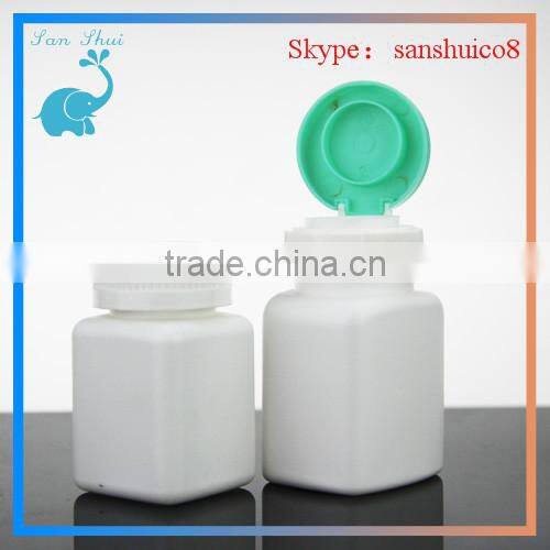 ISO8317 certificate Empty Medicine pill Bottle with flip cap