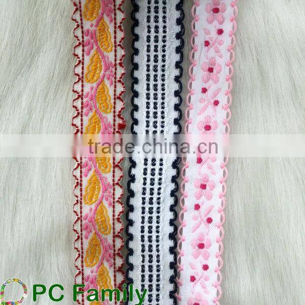 5/8 New design cotton jacquard embroidered