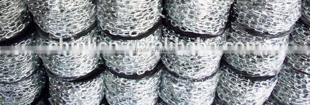 British Medium Link Chain Metal Chain Galvanized Welded Steel Medium Link Chain