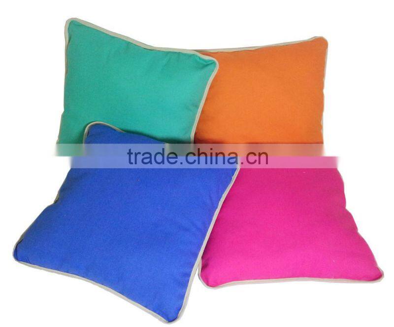 pink pure cotton decorative bolster pillow