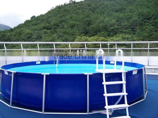 Professional mobile swim pool steel frame pool