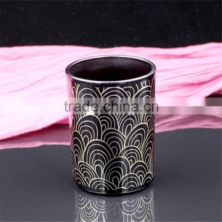 luxury hot stamping home decoration candle jar