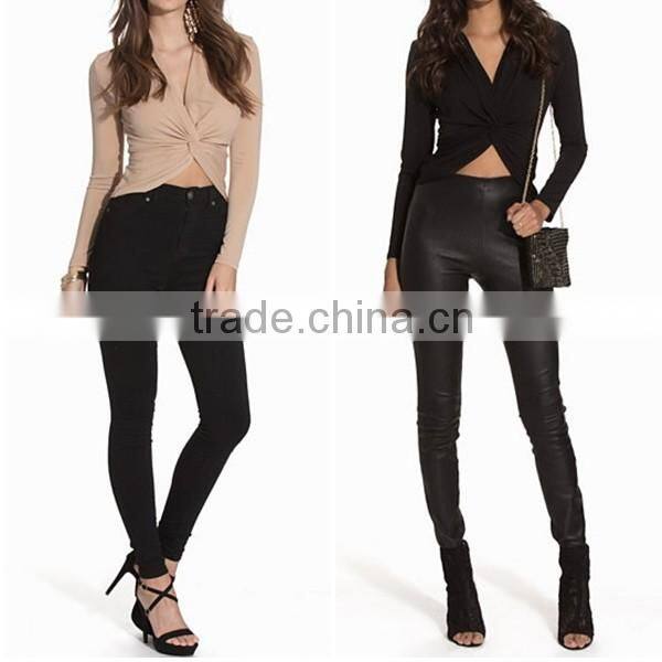 2016 Lastest Design Fashionable Twisted Lady Top