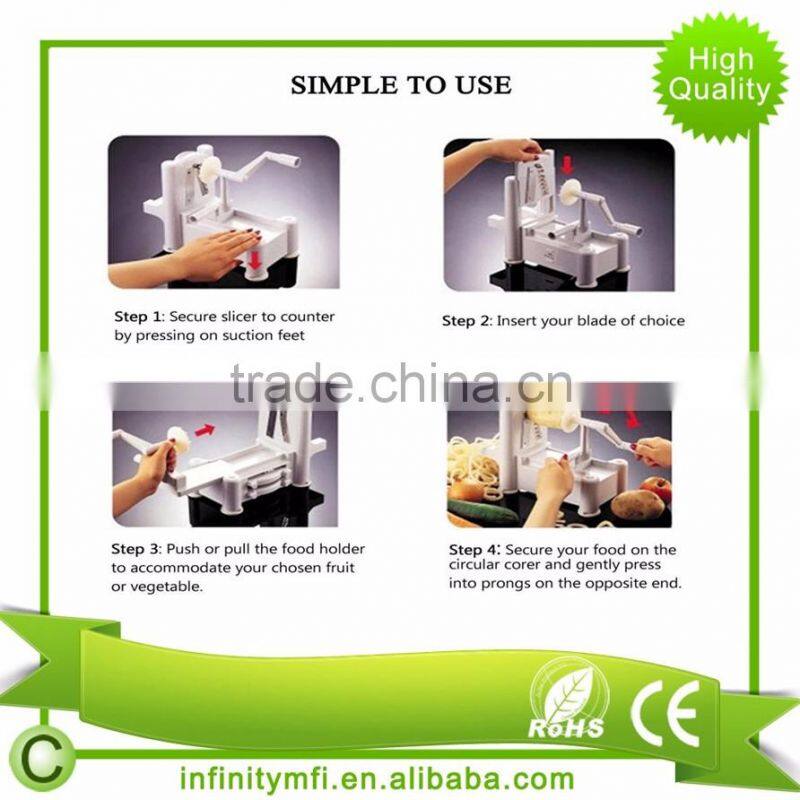 3 Tri-Blade Vegetable Slicer, Strongest-and-Heaviest Duty,Best Veggie Pasta & Spaghetti Maker for Low Carb/Paleo Vegetable Meals