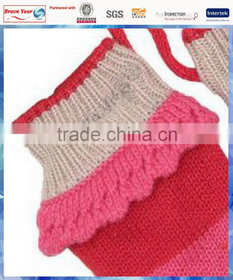 100% cotton bunny cute knit gloves mitten for kids