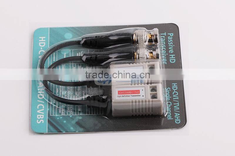 BNC TVI Video Balun Passive Transceivers UTP Balun BNC Cat5 Support HDCVI/AHD/TVI Camera