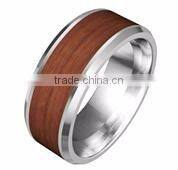 Men Titanium tungsten carbide ring stainless steel and CZ rings jewlery