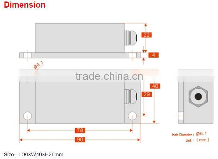 SCA120T Voltage Type Dual Axis Inclinometer Standard Analog Type Tilt Sensor From Reliable Shenzhen Factory