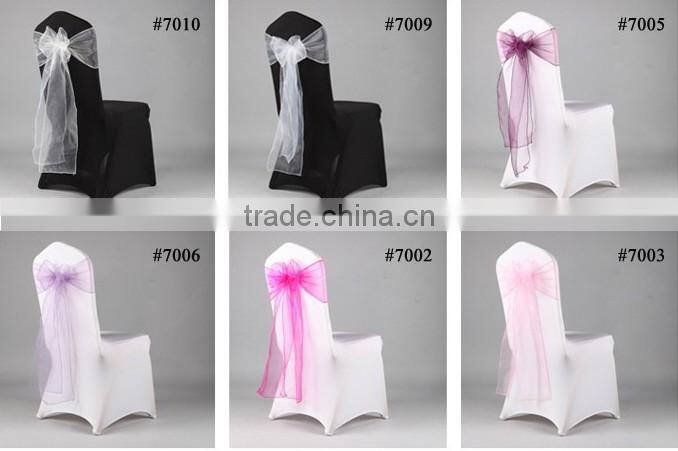 new SHOCKING PINK sheer organza chair sashes wedding party banquet decoration