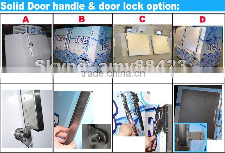 Solid door bagged ice storage bin DC-630