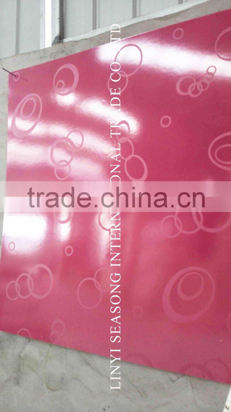 Beautiful 2015 new star design mdf slot board display board with aluminium bar