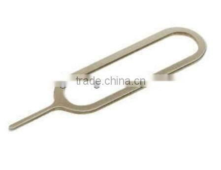 Silver stainless iron sim card eject pin