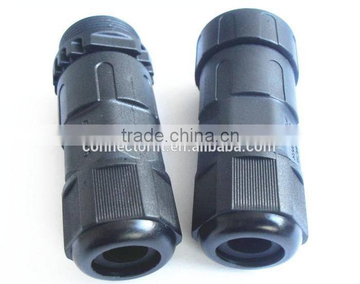 2 +2 pin male and female sealed waterproof industrial connector
