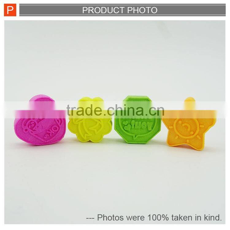 Cheap kids stationery student ink stamp toy