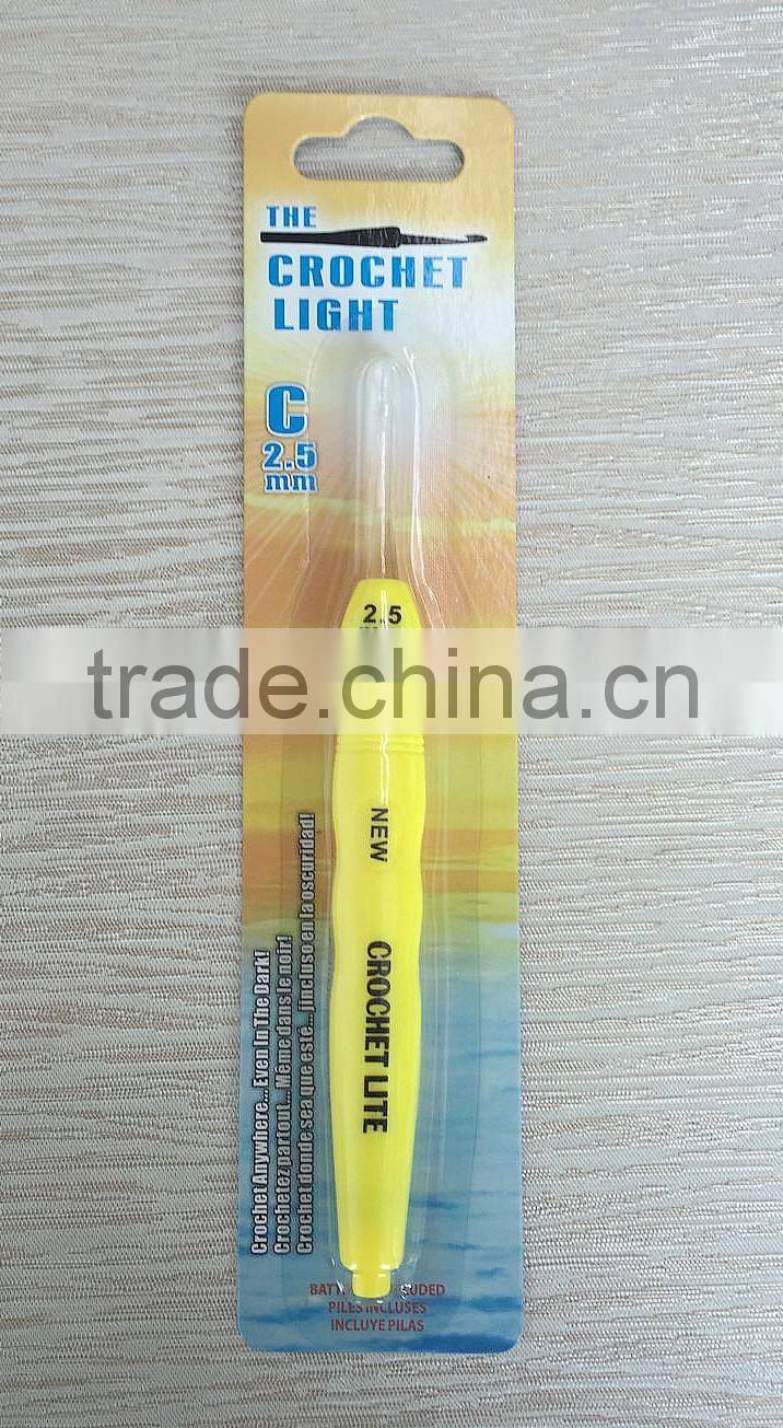 Crochet Lite Crochet Hooks, Size C/2.5mm, Yellow