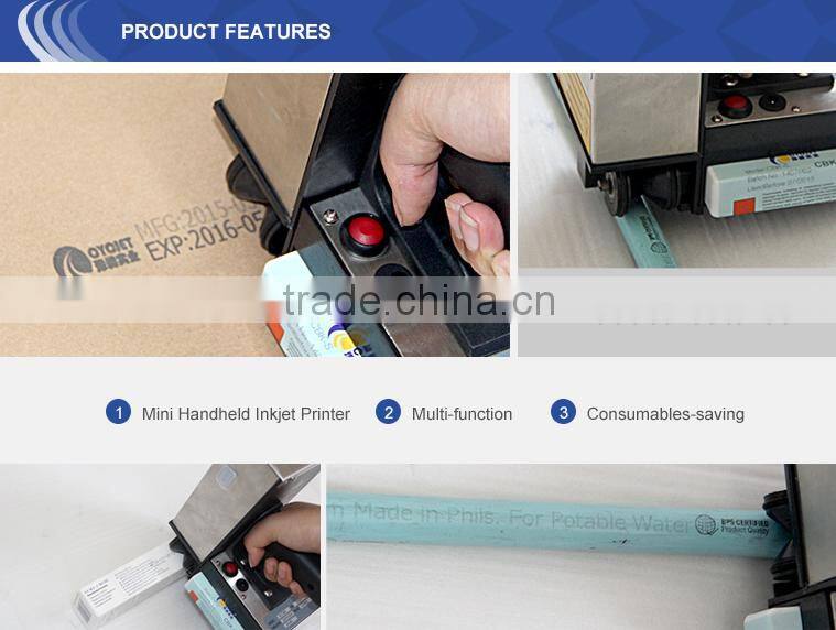 Mobile handheld inkjet printer/expiry date printing machine/code printer machine