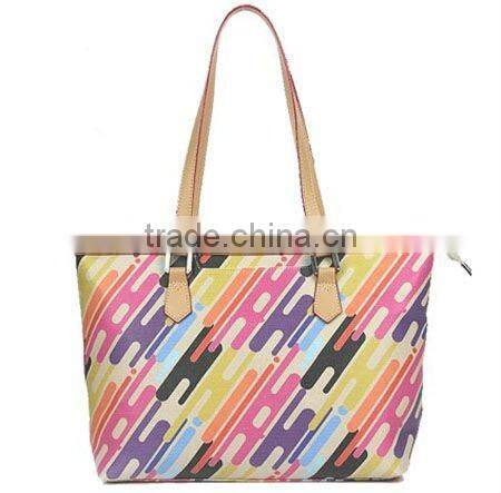 Fashion printed pu handbag,New design tote bag,Fashion accessories