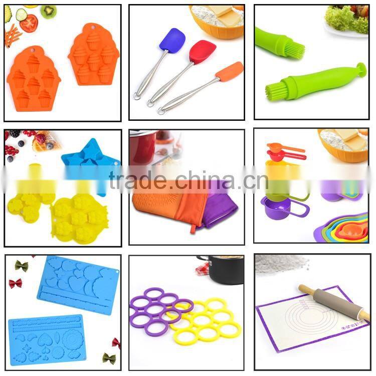 100% food grade flower border big silicone cake mould