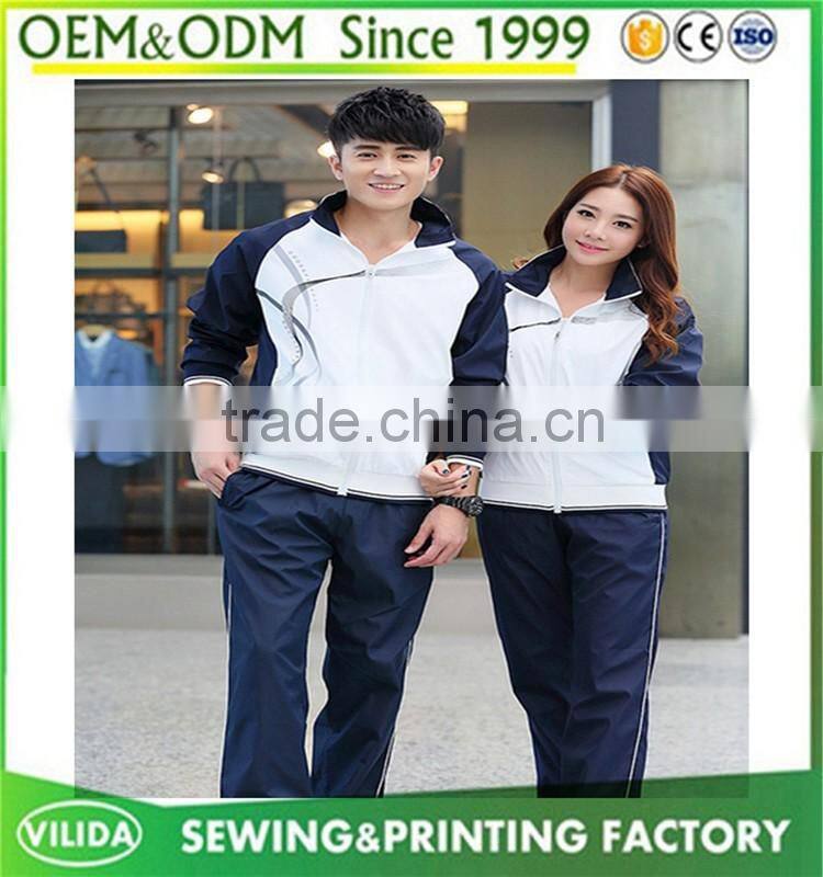 wholesale high quality breathable dry fit sportwear tracksuits