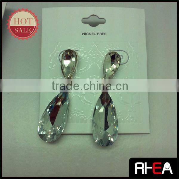 Fashion Bridal Gift Double Side Zircon Stud Earrings