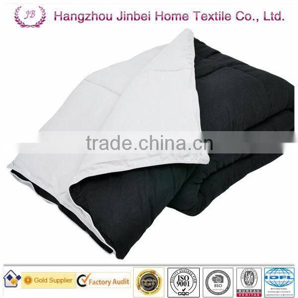 Personalized Black and White Quilt Bedspread Set,Polyester Quilt Fabric Mordern Feather Filling Quilt,Duck Duvet Factory