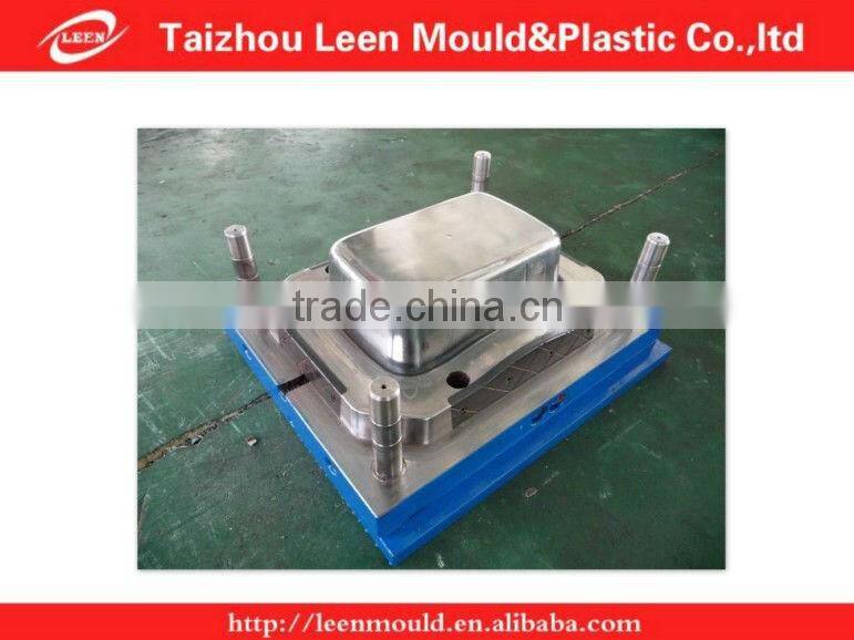Taizhou New Plastic Injection Folding Close Crate With Lid Mould,Plastic Foldable Container Mould
