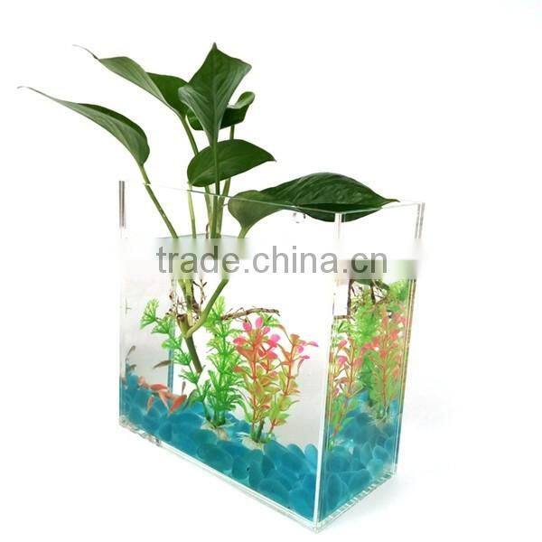 High clear eco-friendly easy clean acrylic plexiglass tank wholesale