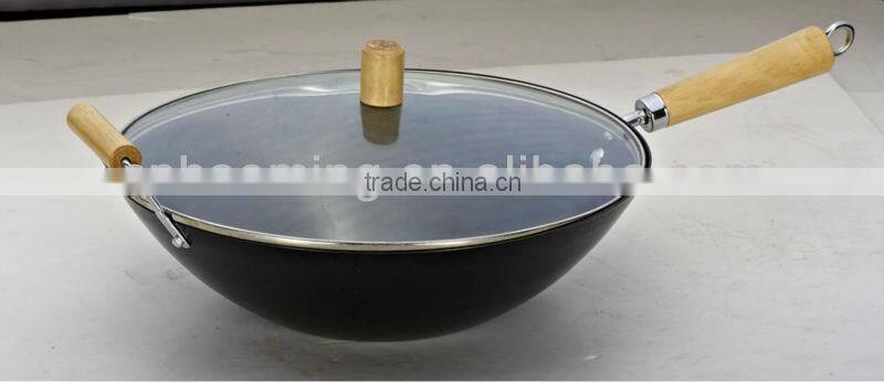 corbon steel non stick cookware chinese wok