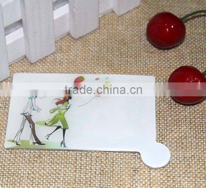 super mirror finish stainless steel sheet and wholesale metal mirror frame silver cover cosmetic mirror for friends