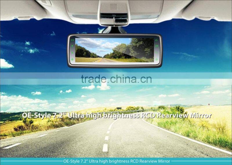 wholesale full screen rear view mirror with mirror link and car reversing camera