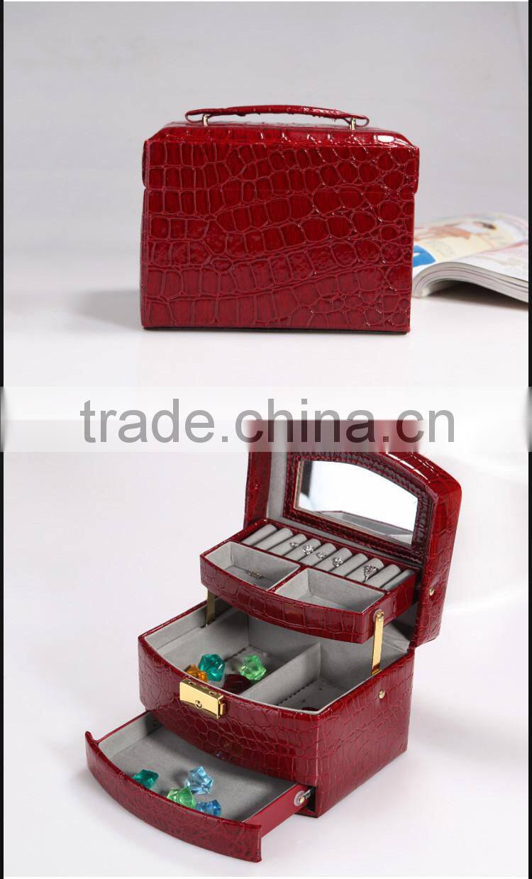 Leather jewelry boxes multifunctional jewelry box wholesale