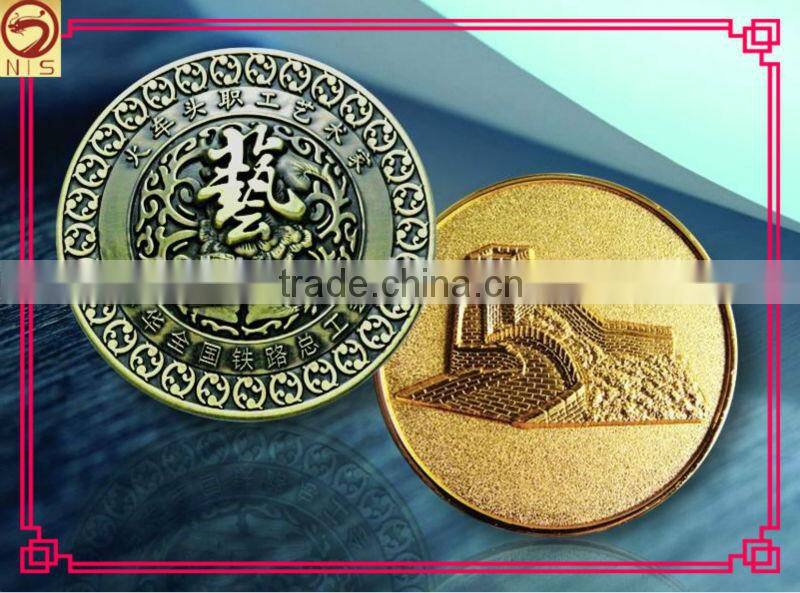 high quality custom religious gold coin