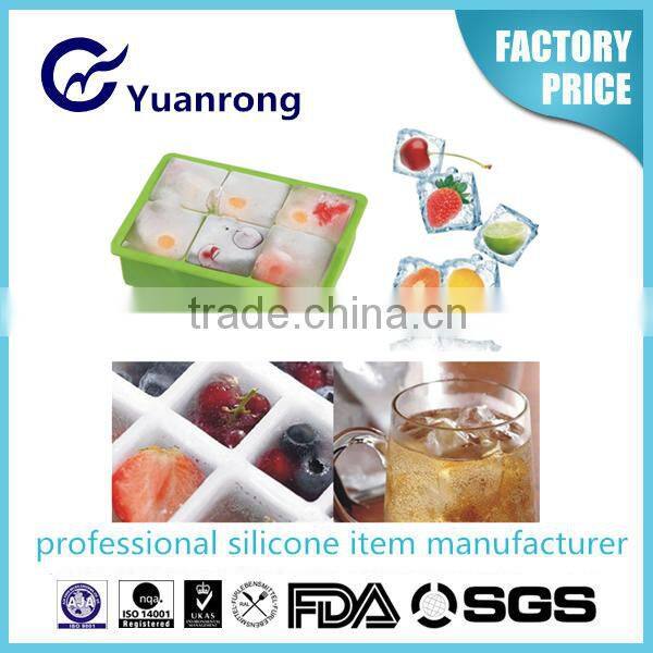 Non Stick Eco-friendly Silicon Tasty Jelly and Icecream Maker Fruits Ice Cube Tray